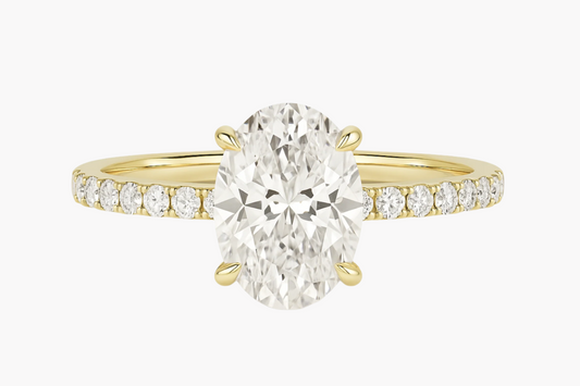OVAL CUT SOLITAIRE MOISSANITE ENGAGEMENT RING