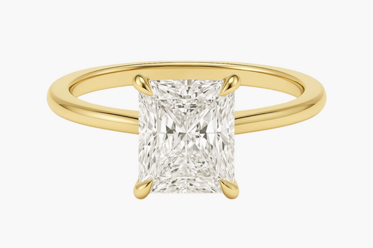 RADIANT CUT SOLITAIRE MOISSANITE ENGAGEMENT RING