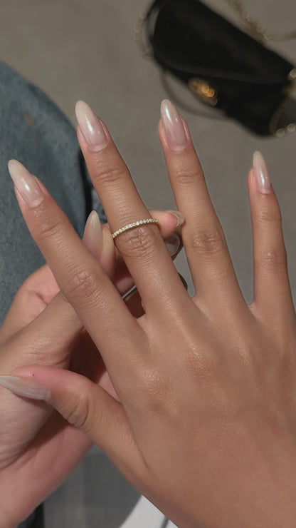 OVAL CUT MOISSANITE CLUSTER ENGAGEMENT RING SET (2.5 Carat)
